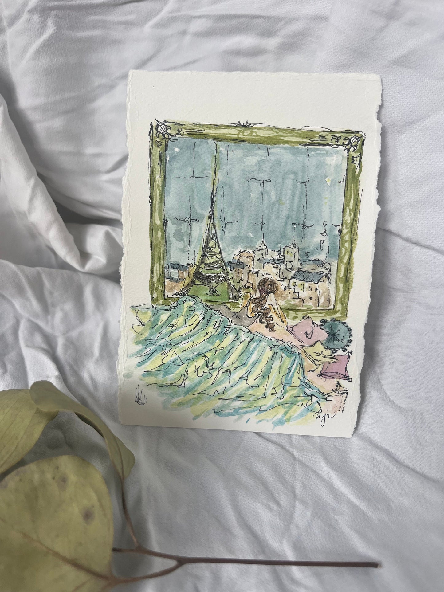 Matin à Midi - original watercolor!