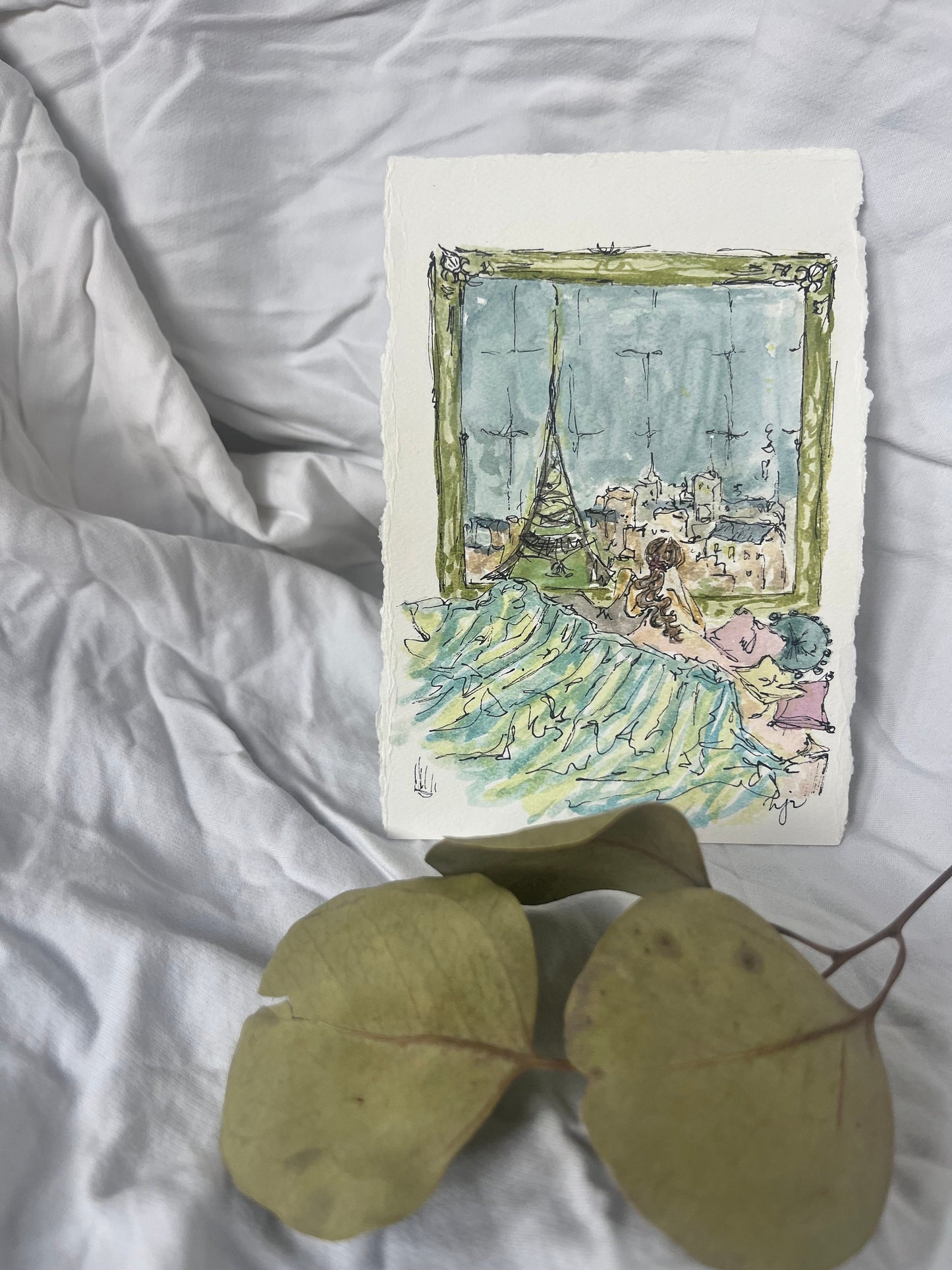 Matin à Midi - original watercolor!