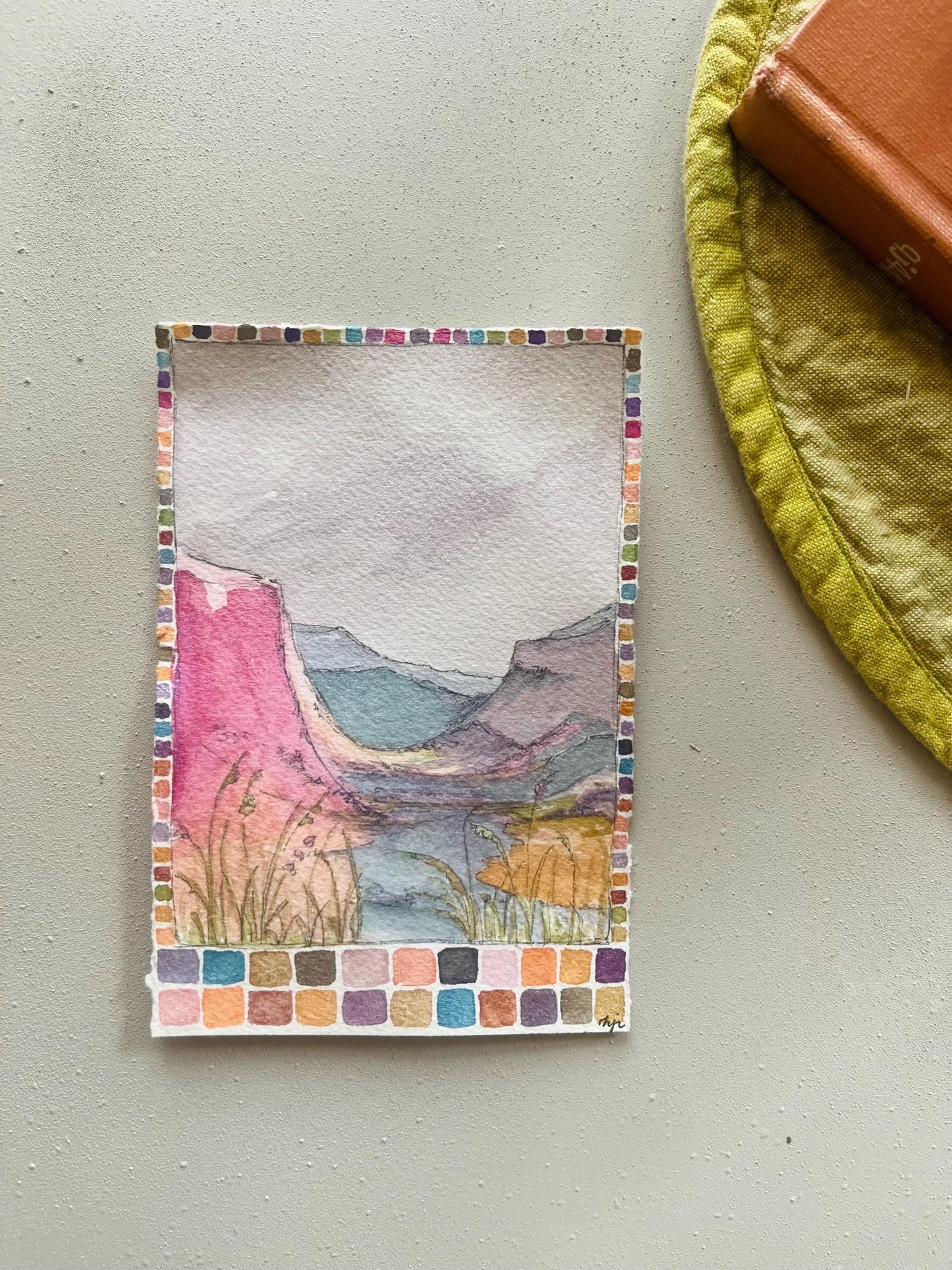 Yosemite Watercolor Print: Weekend Peaks Landscape Art