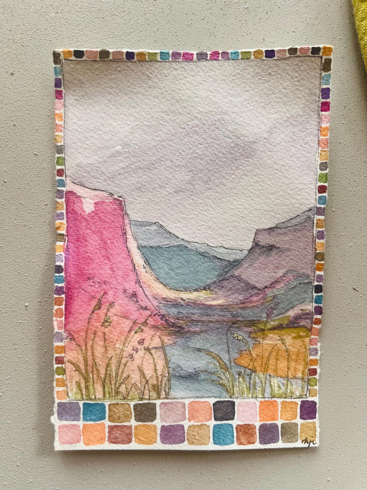 Yosemite Watercolor Print: Weekend Peaks Landscape Art