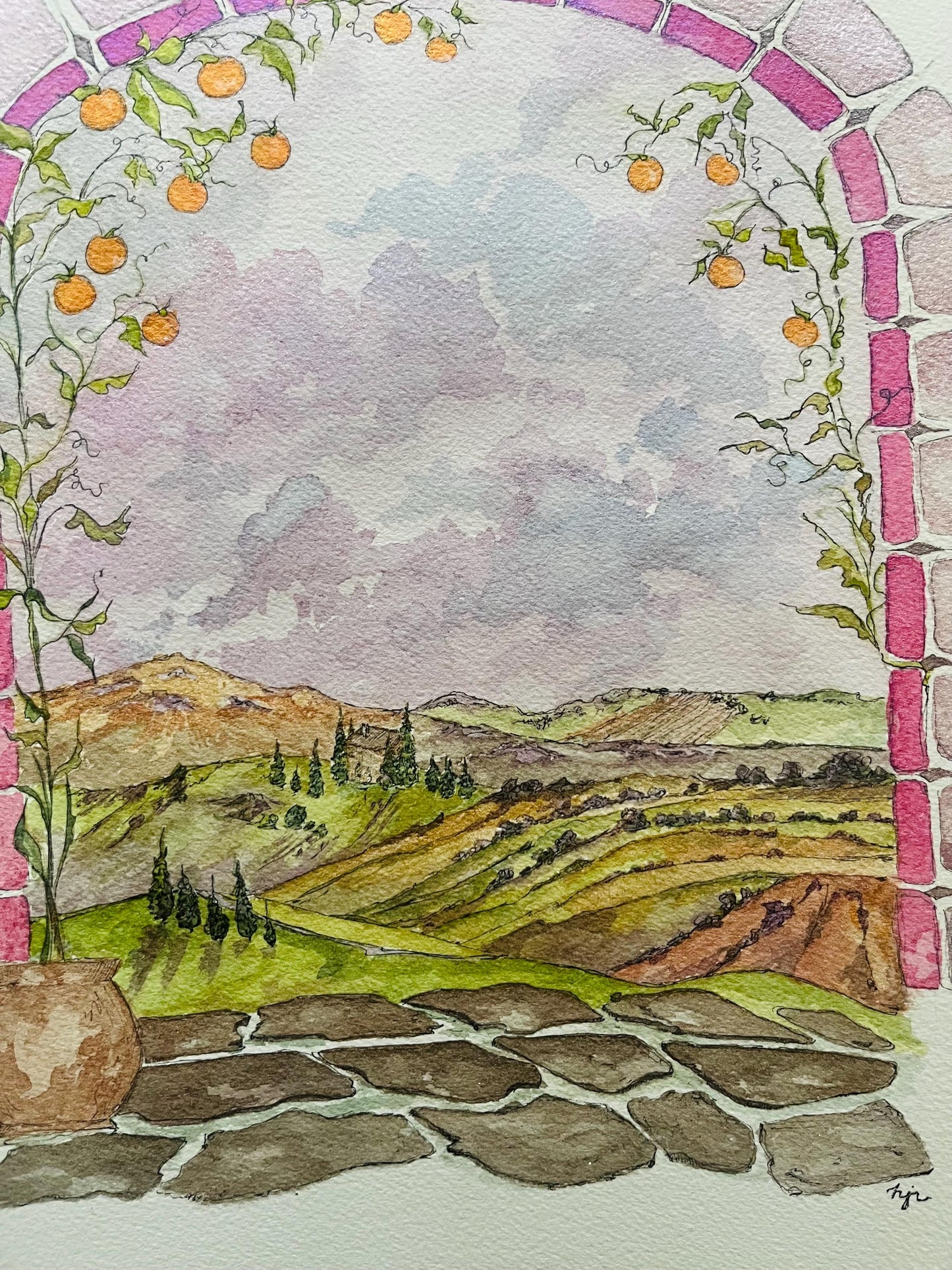 Clementines Watercolor - Print