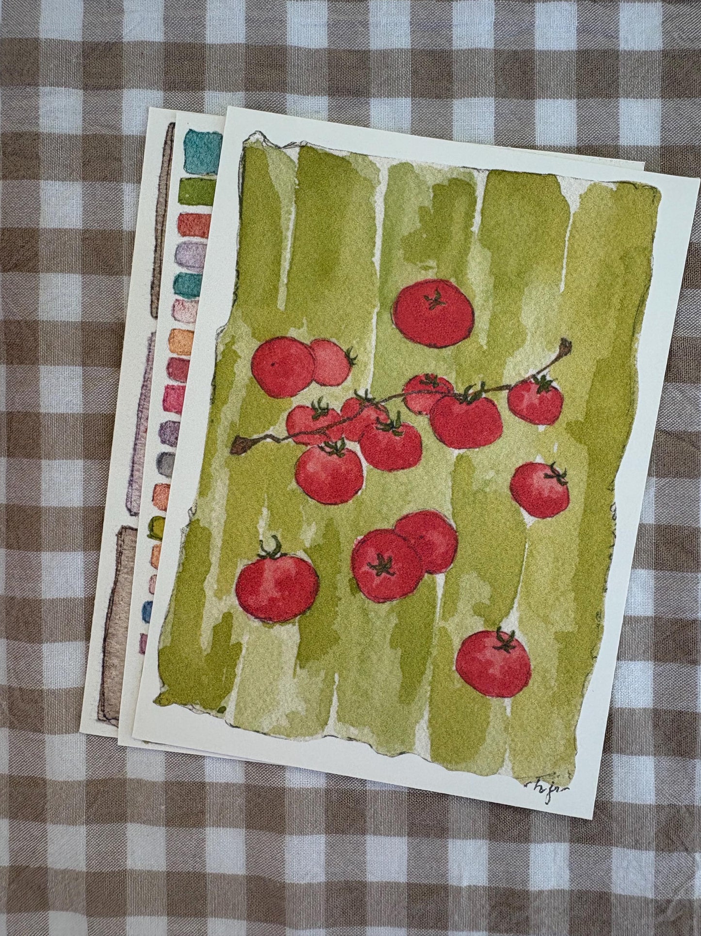 Flowers & Veggies Postcards - set of 5