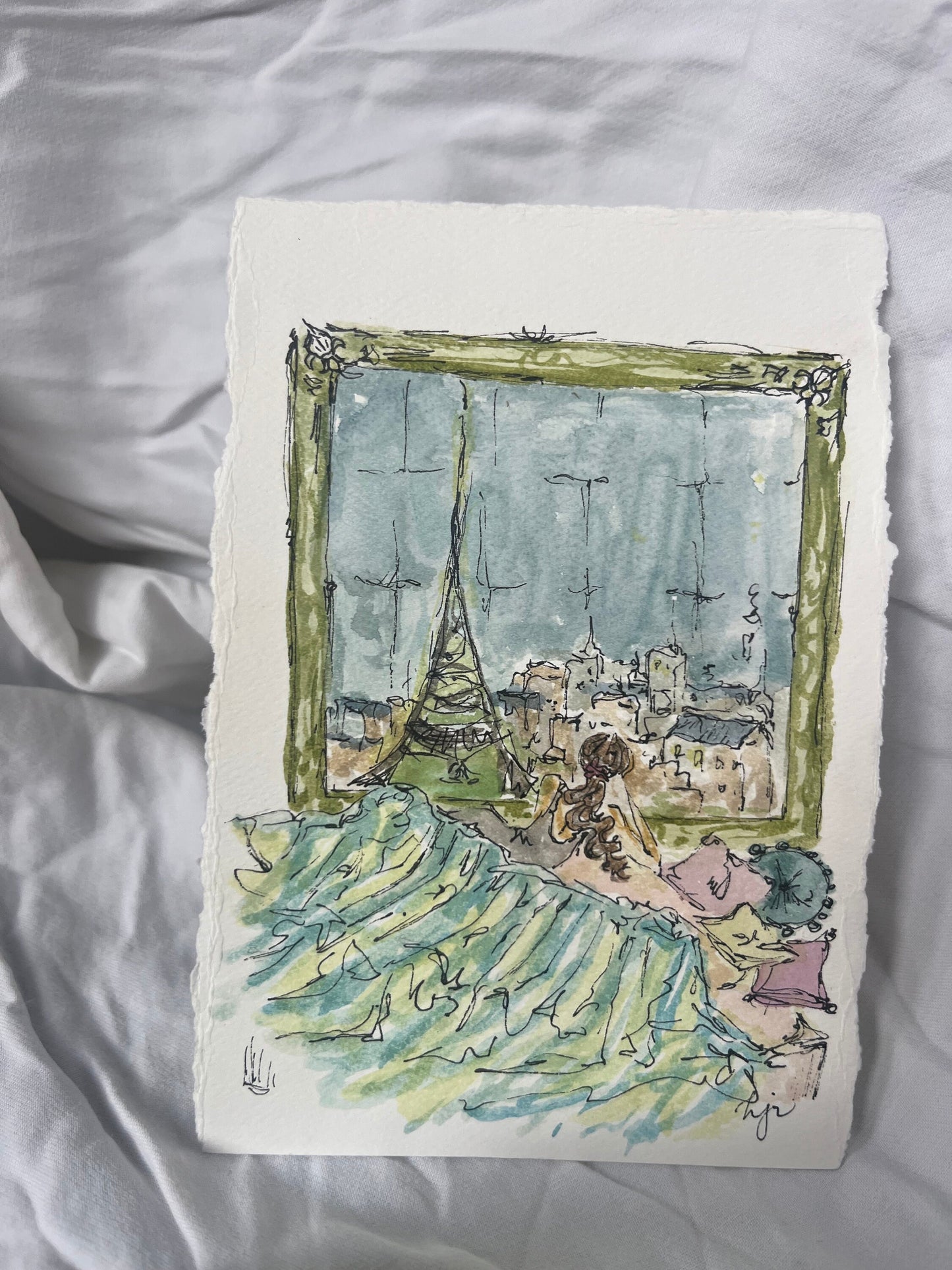 Matin à Midi - original watercolor!