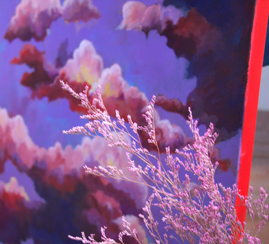 Eternity Clouds - Original Mixed Media