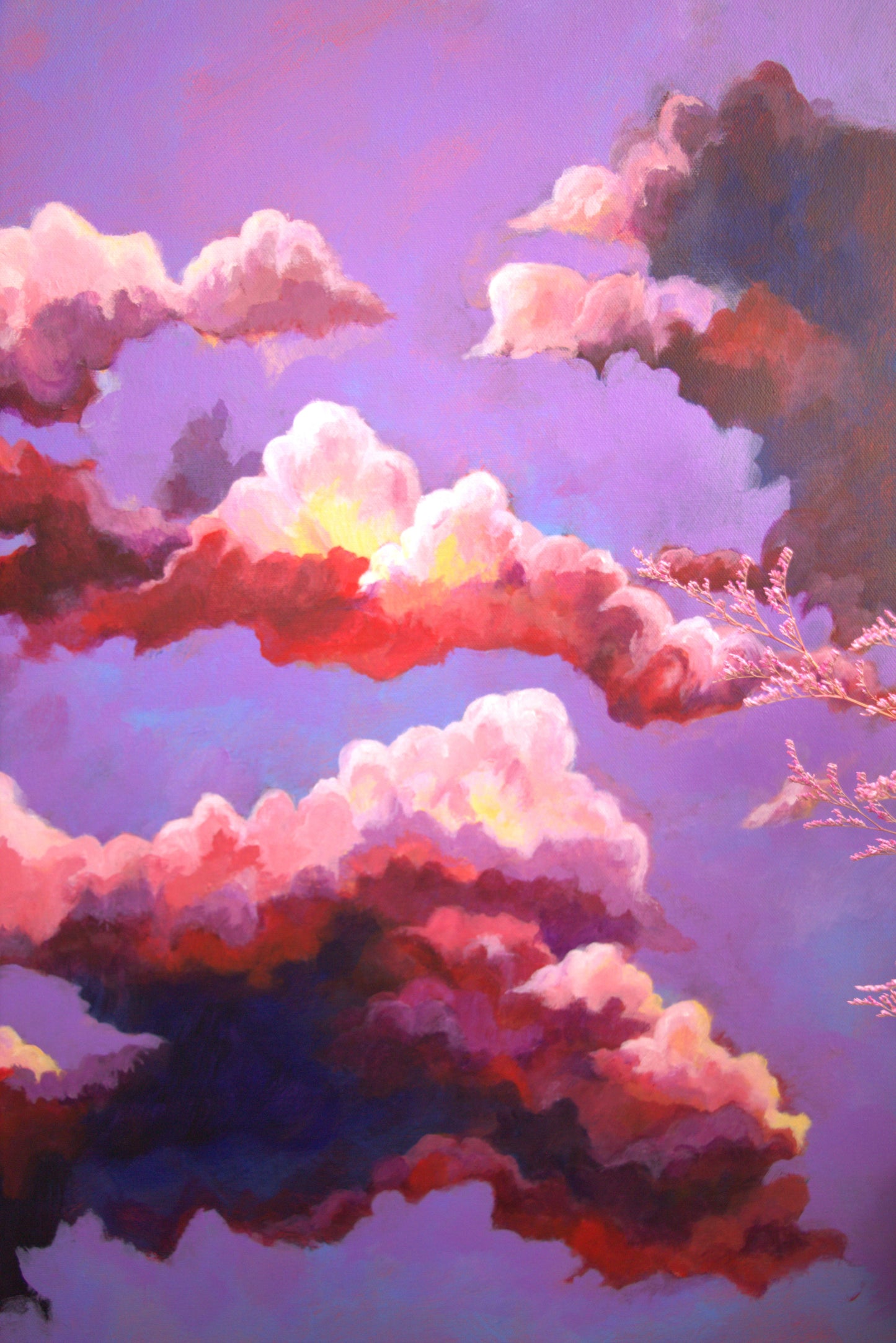 Eternity Clouds - Original Mixed Media