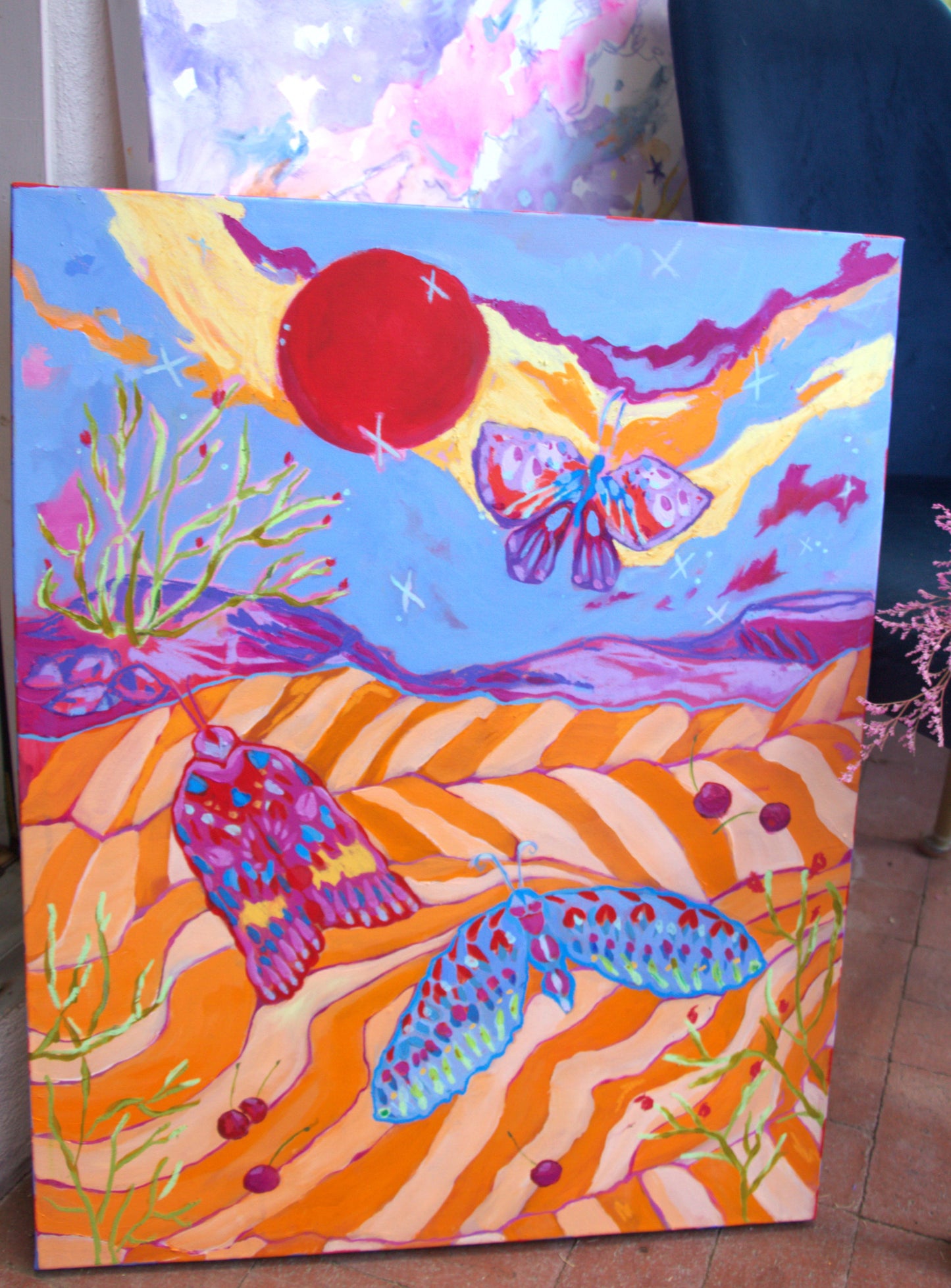 Bugs on Drugs - Original Mixed Media on Acrylic