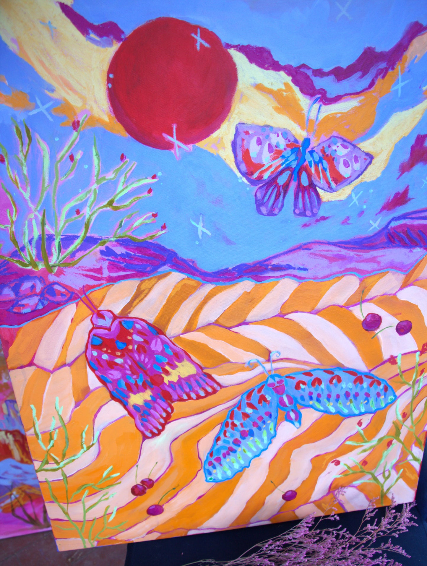 Bugs on Drugs - Original Mixed Media on Acrylic