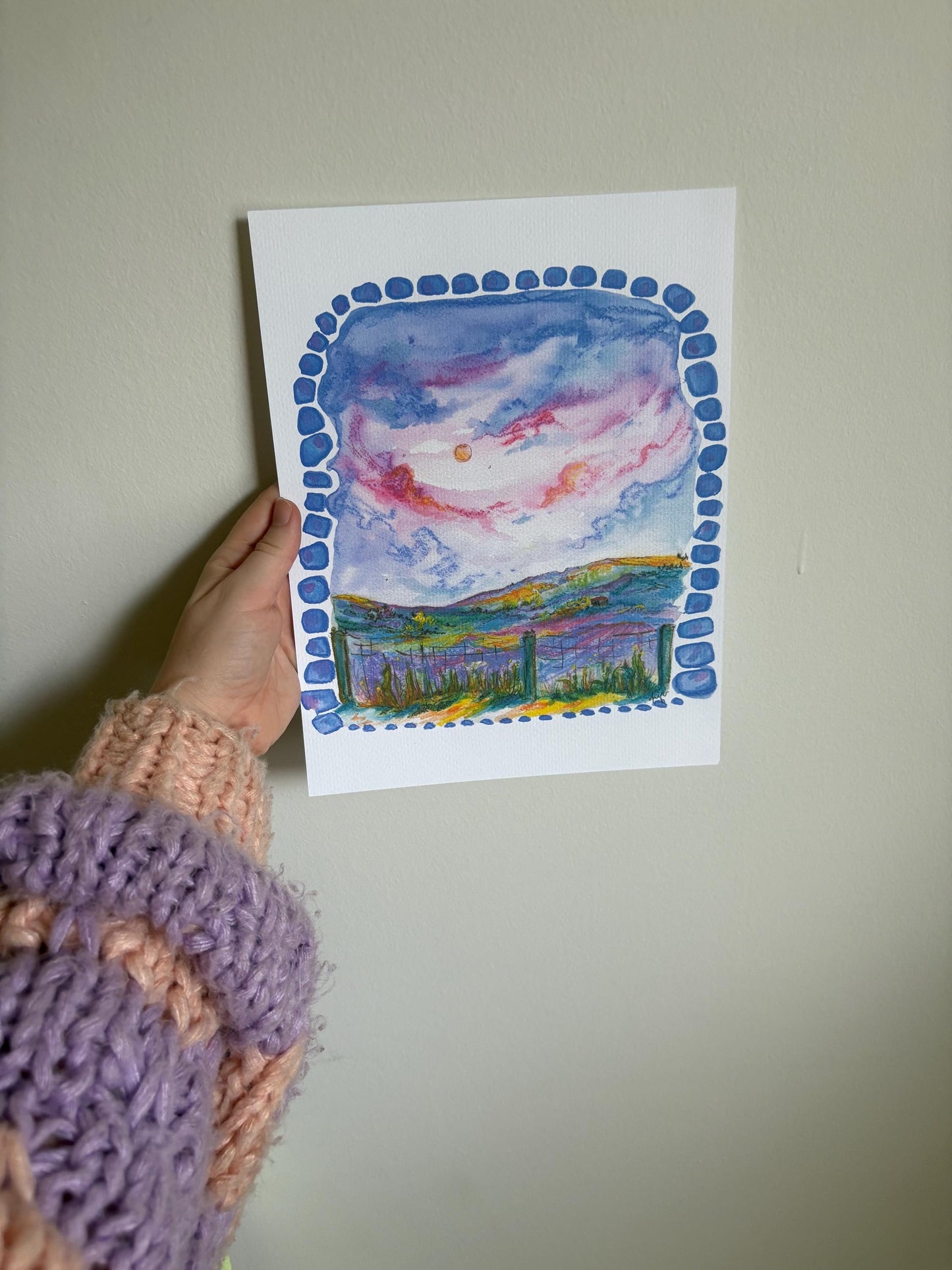 July Fields Painting: Pride & Prejudice Inspired Art