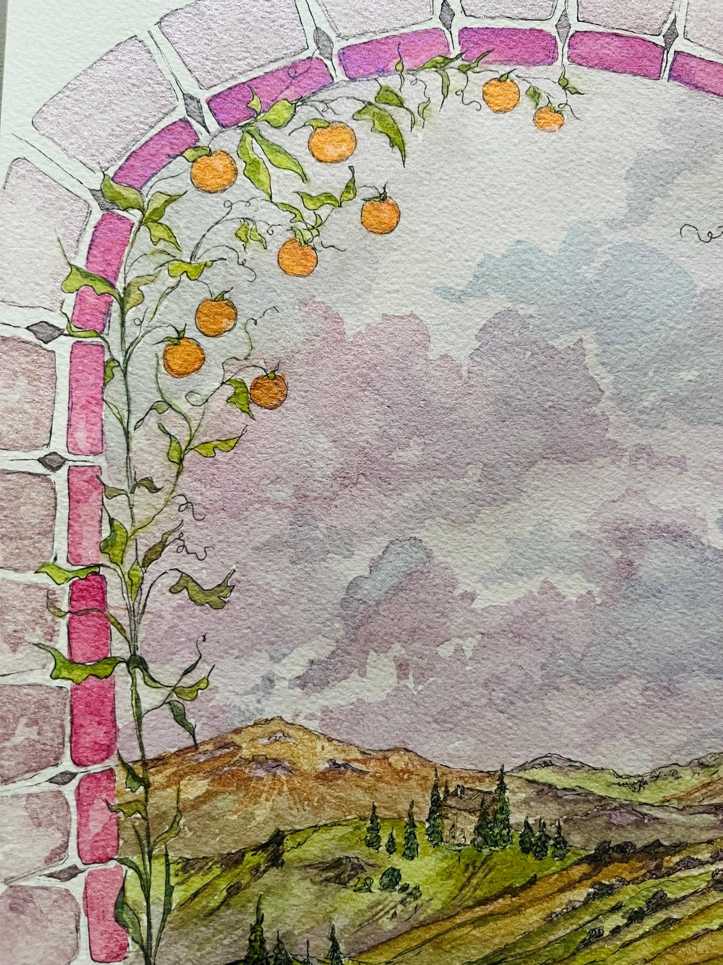 Clementines Watercolor - Print