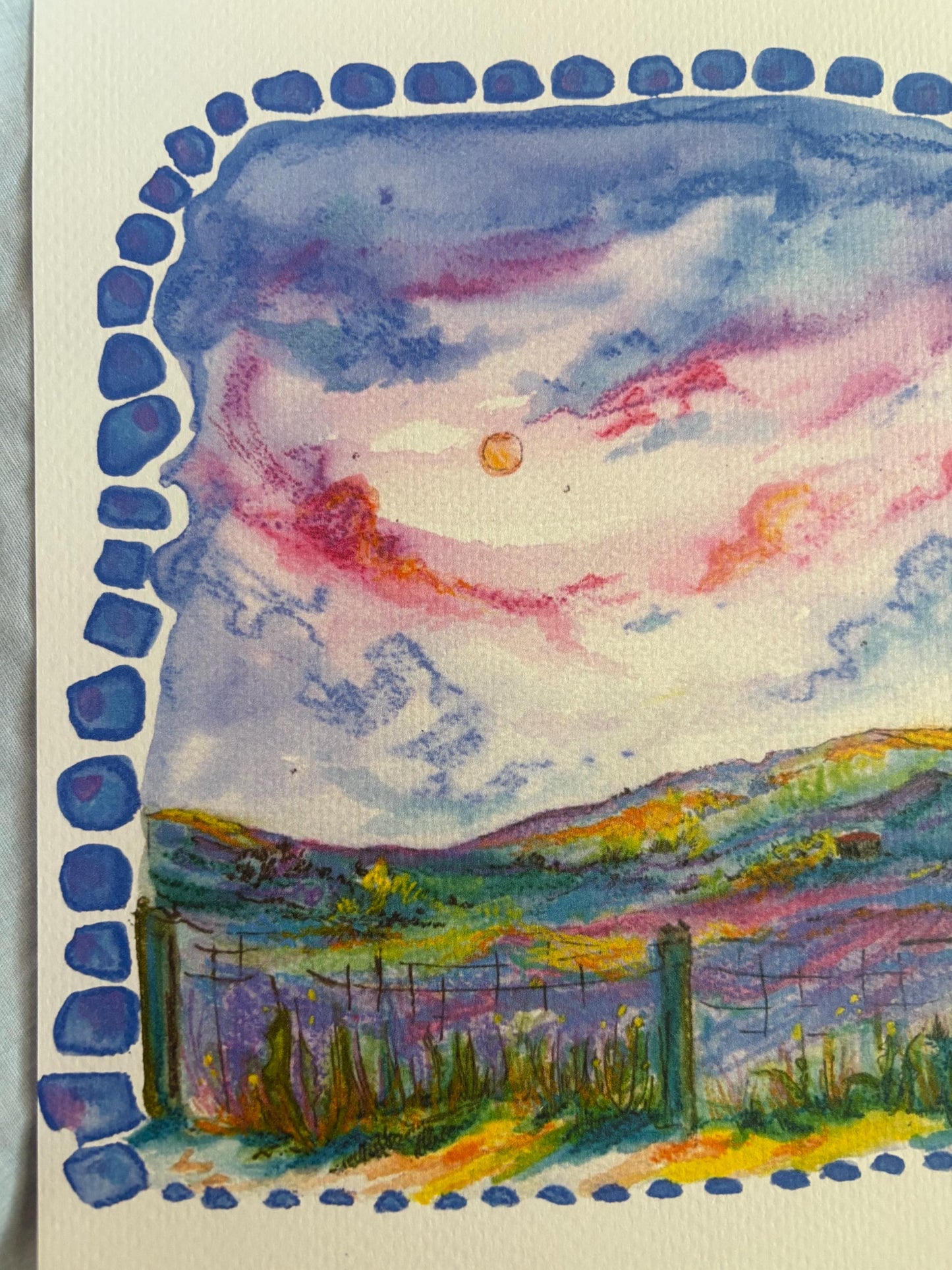 July Fields Painting: Pride & Prejudice Inspired Art