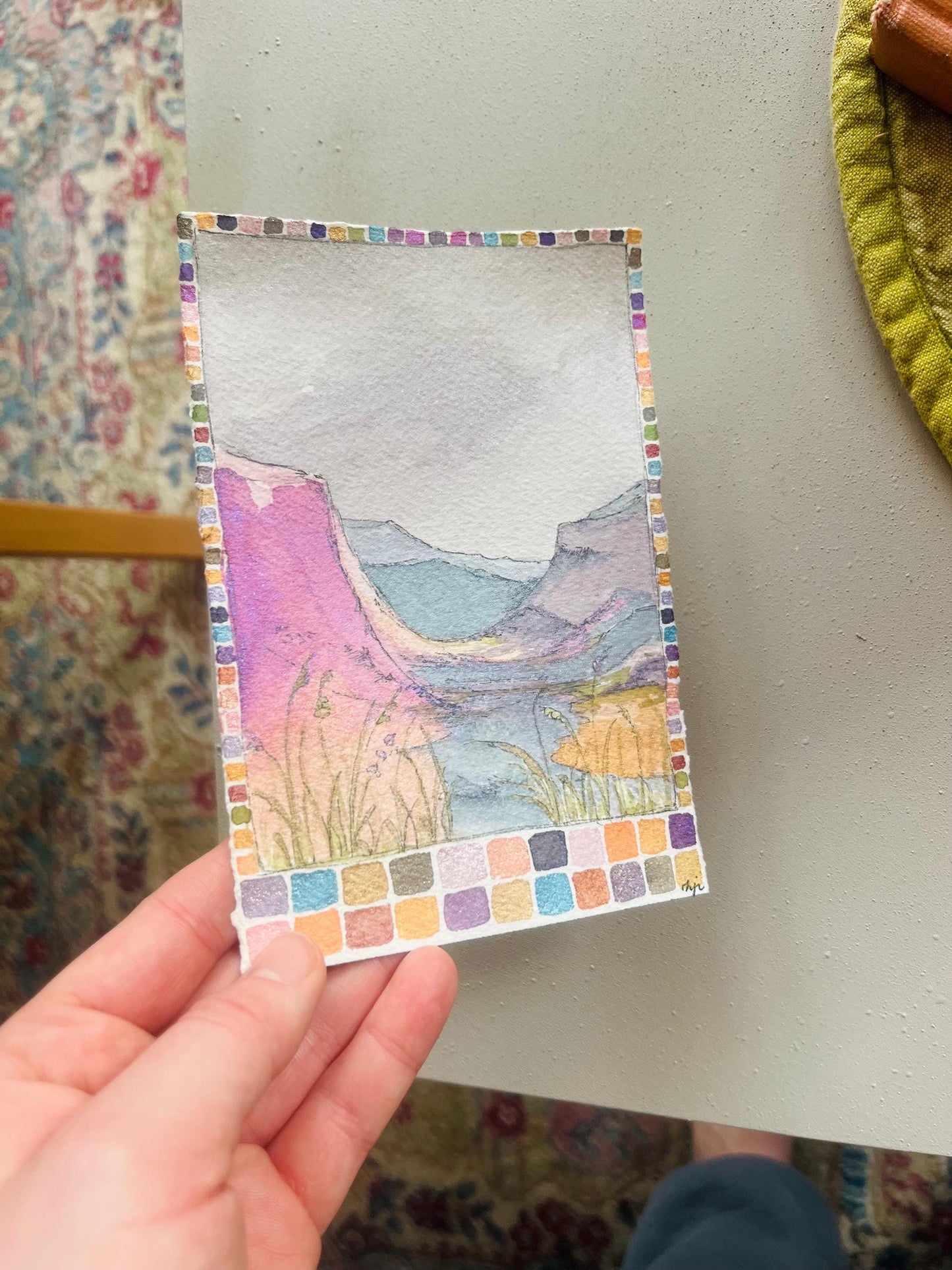 Yosemite Watercolor Print: Weekend Peaks Landscape Art